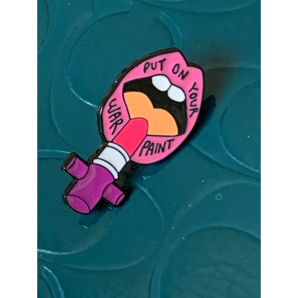 War paint pin  - lapel pin - tie pin